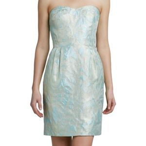 Kate Spade Faye Strapless Jacquard Dress Size 0